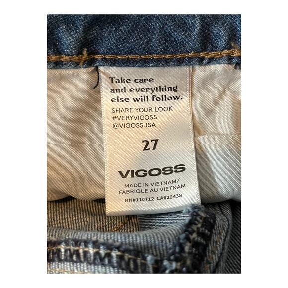 Vigoss shorts Ace denim cutoff high rise blue size 27 - Picture 4 of 4